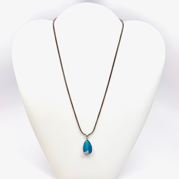 OUTSTANDING JEWELRY SET 925 ST SILVER & CATS EYE - Picture 4 of 5